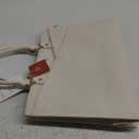 LOVEVOOK Laptop Bag for Women 15.6 Inch, Waterproof Leather Tote Bag with Elegant Clutch & Adjustable Strap, Work Briefcase for Office & Commute, Beige