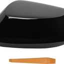 Right Passenger Side Direct Replacement Mirror Cover Cap Compatible with 12th Toyota Corolla 2019-2022 SE XLE XSE Glossy Black