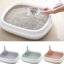 Cat Litter Box Open Top Kitty Litter Box Tray Potty Toilet for Small Medium Cats 15x12inch 6Pack