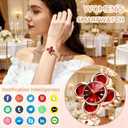 Gold Watches for Women, Luxury Casual Fashion Women's Wrist Watches with Smart Notifications, 24/7 Blood Pressure/Sleep/Heart Rate/Sport Monitor, IP68 Waterproof Women's Smart Watch with Free APP