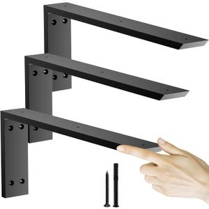 Countertop Support Bracket 18 inch 3 Pack (3/8" Thick),Premium Heavy Duty Granite Countertop Brackets 18"x8"x2.5",Shelf L Bracket Mantel Corbels for Quartz,Wood,Concrete and Laminate Countertops