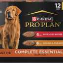 Purina Pro Plan Complete Essentials Wet Dog Food Chicken and Rice Entree and Beef and Rice Entree Variety Pack - (Pack of 12) 13 oz. Cans (EXP 06/30/28)