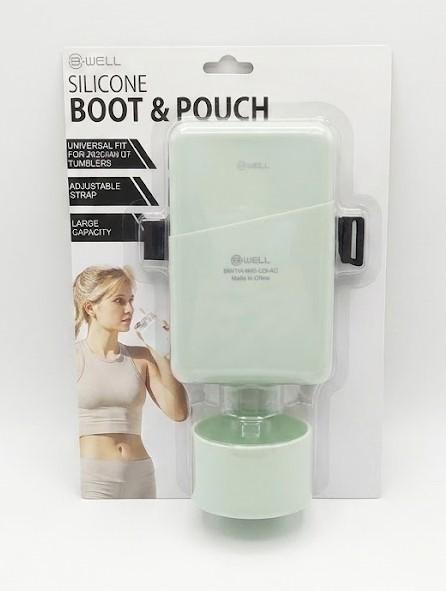 B•WELL Silicone Boot & Pouch. Green Edition