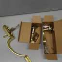 Goldenwarm Front Door Handle, Gold Exterior Door Handles Single Cylinder Front Door Handle Only, Entry Door Handles