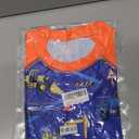 WAWSAM Boys Rash Guard Swim Shirts Long Sleeve UPF 50+ Swimwear Quick Dry Toddler Rash Guard for 4-6 Years (US, Age, 6 Years, Truck Orange)