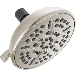 Delta Faucet 8-Spray Touch-Clean Shower Head Brushed Nickel, Delta Shower Heads, Showerhead, Brushed Nickel Shower Head, 2.5 GPM Water Flow, Stainless 75898CSN