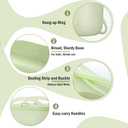 Silicone Travel Bottle Sterilizer Bags | 2000ml Microwave Steam Sterilizer Bags for Baby Bottles, Breast Pump & Pacifiers, Reusable Steam Sterilizing Bags for Travel and Home Use (Clear Milk White)