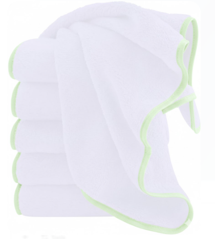 Cosy Family 6 Pack Ultra Soft Microfiber Absorbent Hand Towel, Silk Hemming Towels for Bathroom - Quick Drying - Perfect for Bath, Fitness, Gym, Shower, Hotel, and Spa - 16x28 Inch, White