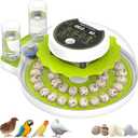 Quail Egg Incubator for Hatching Eggs with Automatic Egg Turning and Humidity Control 40 Eggs Large Capacity Quail Brooder Poultry Incubators, Also for Parrot, Dove, Canary and Other Birds
