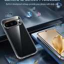 FNTCASE for Google Pixel 10 Case: Pixel 10 Pro Case Google 9/9 Pro Non-Yellowing Clear Slim Case | Rugged Anti-Drop Shockproof Scratch Protective Thin Transparent Crystal Cell Phone Cover (Clear)