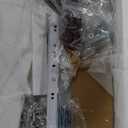 VASAGLE LIRY Collection - 71-Inch Tall Kitchen Pantry Cabinet with Lights and Charging Station, Coffee Bar Cabinet with Doors and Drawer, Farmhouse Style, Adjustable Shelves, Rustic White UBBK363W12