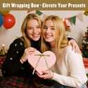 24 Pcs Light Brown Velvet Bows for Christmas Tree Decor, Elegant Velvet Pre-Tied Ribbon Bows Door Garland Vintage Ornaments for Christmas, Wreaths, Gifts and Home Decoration (5x7 Inch, 3/8'' Wide) (Khaki)