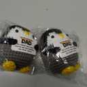 2 x CHOANG Fathers Day Dad Gifts from Daughter Son Wife Cute Crochet Penguin for Dad, Meaningful Handmade Penguin Plush, Small Birthday Gift for Father Papa Stepdad, Inspirational Desk Decor Keepsake