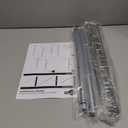 STORAGE MANIAC Hanging Closet Rod, Adjustable Width and Height Closet Hanging Organizer, Space-Saving Clothes Hanging Bar, Closet Extender Hanging Rod Double Closet Hanging Rod, 2 Pack Chrome