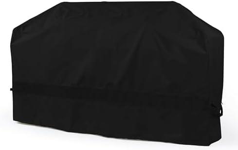 Covermates Island Grill Cover - Weather Resistant Outdoor Cover, Heavy Duty BBQ Covers for Large Island, Classic 12-Guage Vinyl, 86 Inch, Black