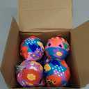 Soulchen 12 Pcs 2.36 inches Mexican Christmas Ornaments Bulk Talavera Hanging Christmas Tree Ball Shatterproof Colorful Plastic Fiesta Mexico Holiday Decorations for Hispanic Home Xmas Party Decor