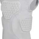 Youth Football Padded Shirt, Chest Rib Protector, Compression Padded Vest with 5-Pad for Sports Paintball Football Baseball Lacrosse Large