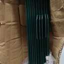 10 Pack Metal Fence Posts, 5ft Heavy Duty U-Post, Green Garden Stakes, No-Dig Post Anchors for Wire Fences, Temporary Fencing, Electric Fence, and Corner Support