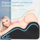Multifunctional Pillow, Featuring Breathable Memory Foam Waist Support, Large Size with high Resilience, Provides Comprehensive Support (Green)