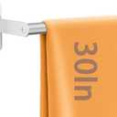 MKO Bath Towel Bar, Modern 30-Inch Towel Rod for Bathroom Wall Mounted, Bathroom Towel Holder Bars, Brushed Nickel (Silver)