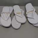 Orca Bulk Flip Flops For Wedding Guests | 52 Pack Wholesale Wedding Sandals (6-10, White)