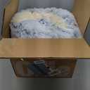 ShinHye Round Plush Fluffy Hooded Cat Bed Cave, Cozy for Indoor Cats or Small Dogs, Waterproof Bottom, Washable30 in (grey)