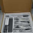 49-Piece Silverware Set with Organizer, Heavy Duty Stainless Steel Flatware Set for 8, Cutlery Utensil Sets with Steak Knives, Rust-proof, Mirror Polished, Dishwasher Safe, Heavy Duty