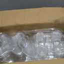 Bekith 60 Count 4-Compartment Plastic Cupcake Containers - Disposable Cupcake Trays Holder Carrier Box with Lids for Cupcakes & Muffins - Hinged Lock Cupcake Clamshell - Deep Cups for Cupcake Storage