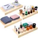 5 Pcs Wire Rack Covers Wood Shelf Covers for Removable Closet Decoration, Shelves Cover for Wire Shelving Ready to Use for Pantry, Kitchen, Bathroom, Garage & Closet Shelves-24x12 Inch