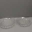 2 Pack Glass Fruit Bowl, Fruit Basket Holder, Crystal Fruit Bowl, Dessert Plate,Decorative Pedestal Bowl,for Table Dcor for Home,Office, Wedding Decor, Fruit, Snack, Dessert (Large+Small,Clear)