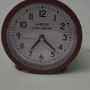  La Crosse Alarm Clock Round Analog Alarm Clock for Living Room Kitchen Bedroom Office Bedside Desktop Battery