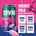Zevia Zero Sugar Soda, Cherry Cola, 12 oz Cans (24-Pack) Naturally Sweetened, Non-GMO Project Verified, Gluten-Free, Vegan (EXP 11/01/27)