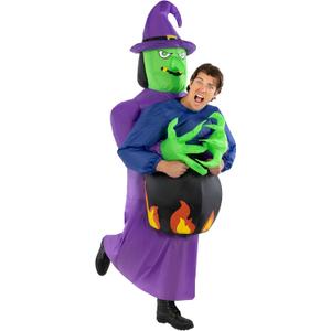 Morph Inflatable Witch Costume, Witch Adult Costume Inflatable, Inflatables Costumes Adult, Blow Up Costumes for Adults