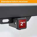 LOCAME Class 3 Trailer Hitch Compatible with Tesla Model Y 2020-2026, 2 Inch Rear Towing Hitches Receiver Powder Coated Black