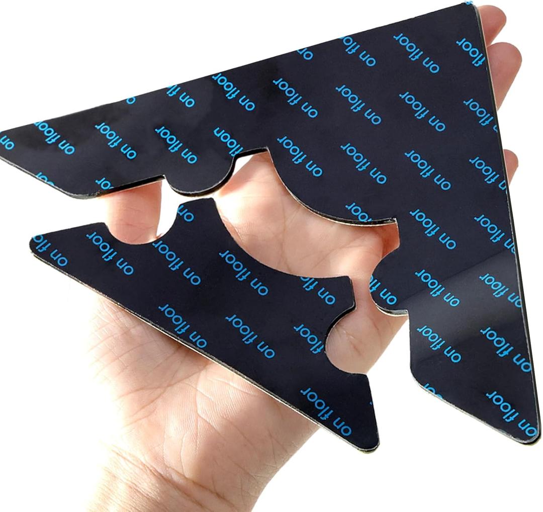 Rug Non Slip Grippers, Reusable Rug Tape, No Damaging for Floor, Carpet Corner Stickers for Hardwood Floors and Tiles, Strong Hold Carpet Gripper for Area Rugs, 8Pcs