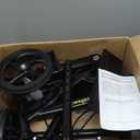 Steerable Knee Walker Deluxe Medical Scooter for Foot Injuries Compact Crutches, with Dual Rear on-Wheel Brake and Shock Absorption Under The Knee pad, Black