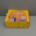 POTTREATIVE Air Dry Clay Pottery Kit - Home DIY Pottery Starter Kits with Air-Dry ClaySculpting Pottery Tools and Step-by-Step Guide - Great for Date Night, Arts Crafts Hobby (yellow)