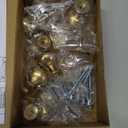 Ravinte 10 Pack Champagne Bronze Round Zinc Cabinet Knobs for Kitchen Bathroom Closet Dresser Cabinets