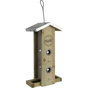 Wild Wings WWGF1-DECO Galvanized Weathered Vertical Cedar Bird Hopper Feeder
