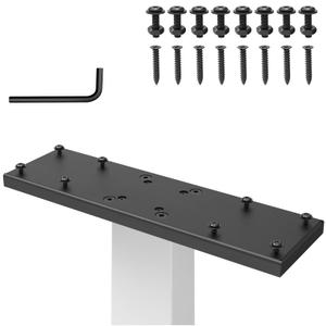 Dual Mailbox Spreader Bar for Double Mailbox Applications， Heavy-Duty Steel Mailbox Mounting Bracket ， Dual Mailbox Adapter Plate (18"X5") Fit for 4x4 Wood/Metal Posts Mail Box Mounting for Outside