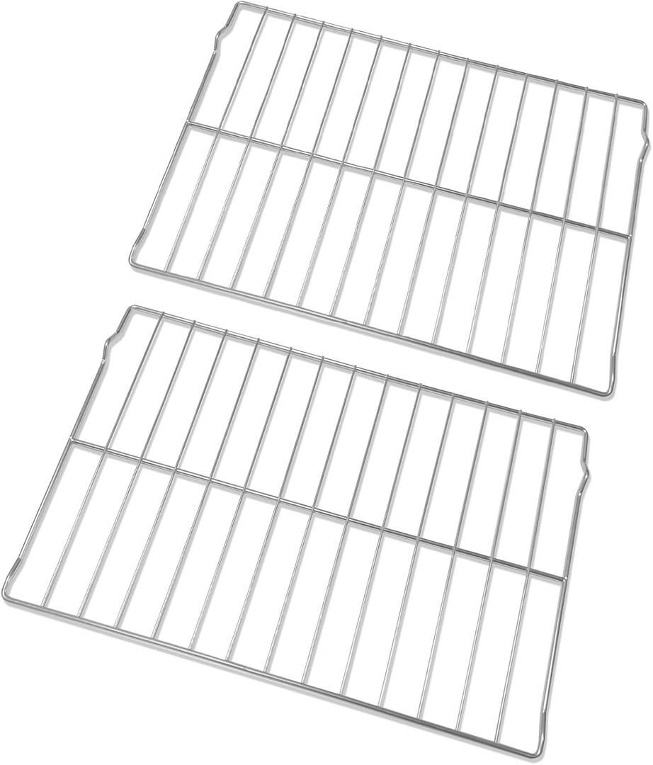2Pcs Upgraded 304 Stainless Steel W10256908 Oven Rack Replacement for Whirlpool/Jenn-Air Maytag Kenmore Amana Range. 24" x 15.7" Replace WPW10256908 W10138079, 3195710, W10179196 Oven Wire Rack