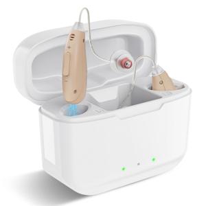 OTC Hearing Aids for Seniors - Rechargeable Hearing Aids Amplifiers Devices with Noise Cancelling, Superior Sound Quality for Adults Hearing Loss, Auto On/Off, 2025 Version Behind The Ear