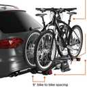 Thule EasyFold XT 2 Hitch Bike Rack - E-Bike Compatible - Fits 2" and 1, 1/4" receivers - Tool-Free Installation - Fully Foldable - Easy Trunk Access - Fully Locking - 130lb Load Capacity