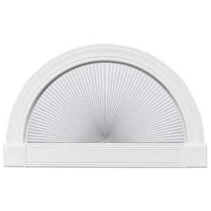 HOMEDEMO Arch Window Shade Blackout No Drill White36 X 72" 2 Pack
