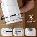 4-Piece Airtight Ceramic Canisters Set with Wooden Spoons & Chalk Labels Perfect for Coffee, Sugar, Flour, Tea (Marble) Stylish & Leakproof Kitchen Storage