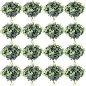 Tigeen 200 Pcs Artificial Eucalyptus Stems Tall 11.8 Inch Tall Faux Eucalyptus Branches Fake Greenery Plants Stems for Vase Home Party Wedding Decorations