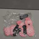 EXPAWLORER Anti Slip Dog Socks to Prevent Licking Paws, Doggie Shoes for Hot Pavement, Pet Booties for Small Medium Large Senior Dogs, Traction Control Dog Boots & Paw Protectors for Hardwood Floors (Small (4 Count), Pink)