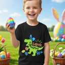 Boys Easter Shirts Kids Cotton Graphic Tees Casual T-Shirts 3-7 Years (5-6 Years)