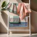 kimteny 6 Pack 100% Cotton Washcloths, Dual-Sided Design (Terry + Gauze) Facecloths, 13x13 Inch Ginghqm Washrags, Soft & Skin-Friendly, for Bathroom, Kitchen & Household (Pink, 13x13 Inches)