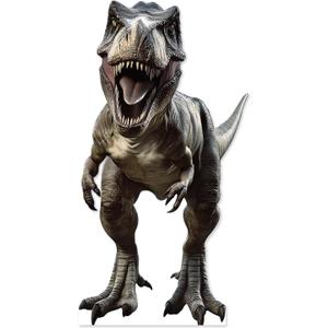 5.2 ft Dinosaur Cardboard Cutout Large T-Rex Cutout Stand-up Tyrannosaurus Photo Backdrop for Dinosaur Birthday Jungle Safari Party Supplies